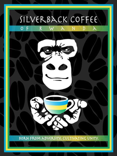 SILVERBACK COFFEE OF RWANDA BORN FROM ADVERSITY, CULTIVATING UNITY trademark