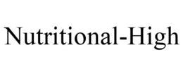 NUTRITIONAL-HIGH trademark