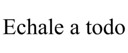 ECHALE A TODO trademark