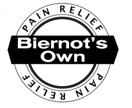 BIERNOT'S OWN PAIN RELIEF PAIN RELIEF trademark