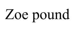 ZOE POUND trademark