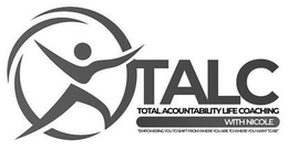 TALC TOTAL ACCOUNTABILITY LIFE COACHINGWITH NICOLE "EMPOWERING YOU TO SHIFT FROM WHERE YOU ARE TO WHERE YOU WANT TO BE" trademark