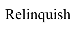 RELINQUISH trademark
