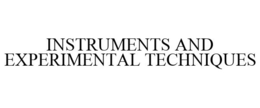 INSTRUMENTS AND EXPERIMENTAL TECHNIQUES trademark