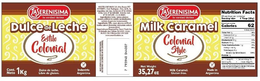 LA SERENISIMA LA VERDAD LACTEA DULCE DE LECHE ESTILO COLONIAL LA SERENISIMA LA VERDAD LACTEA MILK CARAMEL COLONIAL STYLE trademark