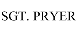 SGT. PRYER trademark