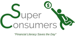 SUPER CONSUMERS "FINANCIAL LITERACY SAVES THE DAY" trademark