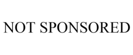 NOT SPONSORED trademark
