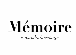 MÉMOIRE ARCHIVES trademark