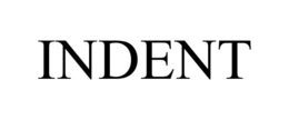 INDENT trademark