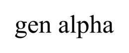 GEN ALPHA trademark