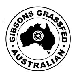 · GIBSONS GRASSFED · AUSTRALIAN trademark