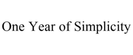 ONE YEAR OF SIMPLICITY trademark