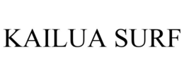 KAILUA SURF trademark