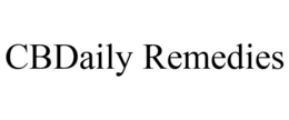 CBDAILY REMEDIES trademark
