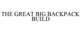 THE GREAT BIG BACKPACK BUILD trademark