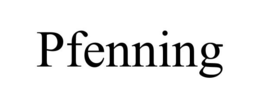 PFENNING trademark