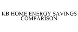 KB HOME ENERGY SAVINGS COMPARISON trademark