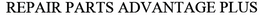REPAIR PARTS ADVANTAGE PLUS trademark