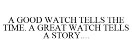 A GOOD WATCH TELLS THE TIME. A GREAT WATCH TELLS A STORY.... trademark