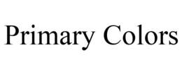 PRIMARY COLORS trademark