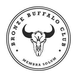 BRONZE BUFFALO CLUB MEMBRA SOLUM trademark