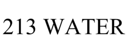 213 WATER trademark