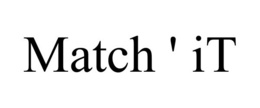MATCH ' IT trademark