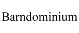 BARNDOMINIUM trademark