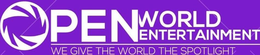 OPEN WORLD ENTERTAINMENT WE GIVE THE WORLD THE SPOTLIGHT trademark