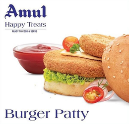 AMUL HAPPY TREATS READY TO COOK & SERVE BURGER PATTY trademark