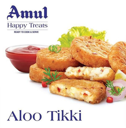 AMUL HAPPY TREATS READY TO COOK & SERVE ALOO TIKKI trademark
