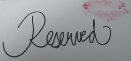 RESERVED trademark
