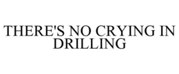THERE'S NO CRYING IN DRILLING trademark
