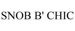 SNOB B' CHIC trademark