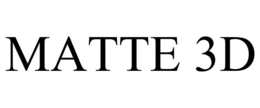 MATTE 3D trademark