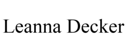 LEANNA DECKER trademark