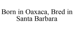 BORN IN OAXACA, BRED IN SANTA BARBARA trademark