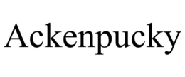 ACKENPUCKY trademark