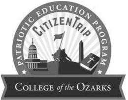 CITIZENTRIP PATRIOTIC EDUCATION PROGRAM COLLEGE OF THE OZARKS trademark