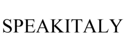 SPEAKITALY trademark