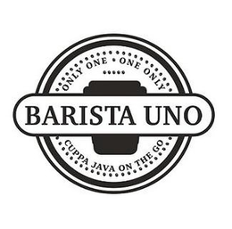 BARISTA UNO ONLY ONE ONE ONLY CUPPA JAVA ON THE GO trademark