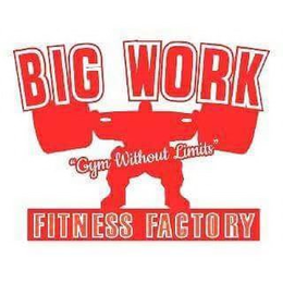 BIG WORK FITNESS FACTORY "GYM WITHOUT LIMITS" trademark