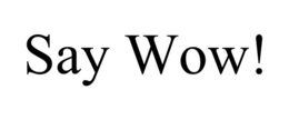 SAY WOW! trademark