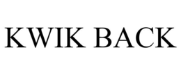 KWIK BACK trademark