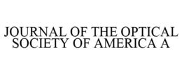 JOURNAL OF THE OPTICAL SOCIETY OF AMERICA A trademark