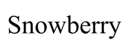 SNOWBERRY trademark