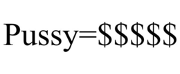 PUSSY=$$$$$ trademark