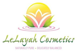 LELAYAH COSMETICS NATURALLY PURE . DELICATELY BALANCED trademark