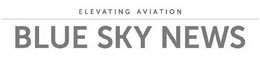 BLUE SKY NEWS ELEVATING AVIATION trademark